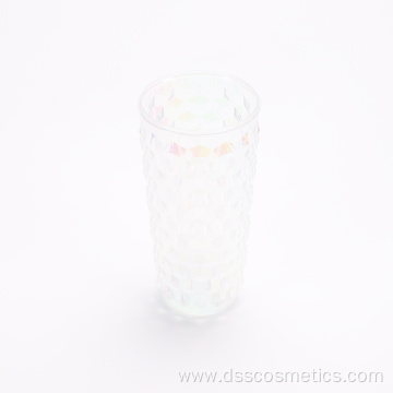 500ml new design rivet shape rhomboid pattern style water bottle reusable plastic cup